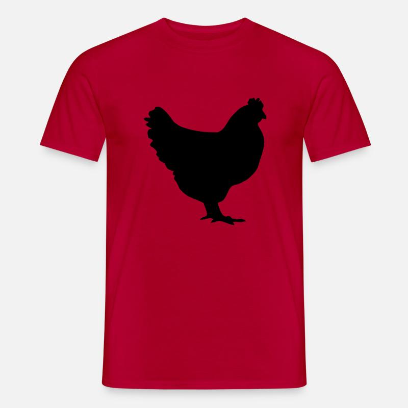 huhn - Männer T-Shirt - Rot