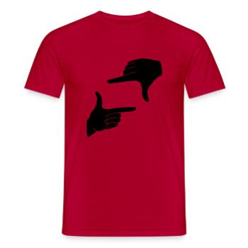 plein_cadre - T-shirt homme - rouge - Devant - AI Model Male 178 dark (178cm)
