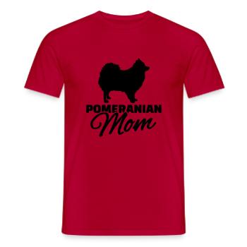 Spitz - Männer T-Shirt - Rot - Vorne - AI Model Male 178 dark (178cm)