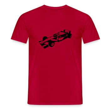 blockedTitle - Männer T-Shirt - Rot - Vorne - AI Model Male 178 dark (178cm)
