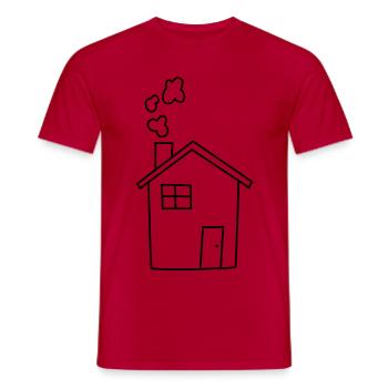 Maison Maison Confortable - T-shirt homme - rouge - Devant - AI Model Male 178 dark (178cm)