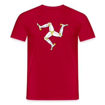 Sardinien Flagge Triskele Sardische Fahne Sardegna - Männer T-Shirt - Rot - Vorne - AI Model Male 178 dark (178cm)