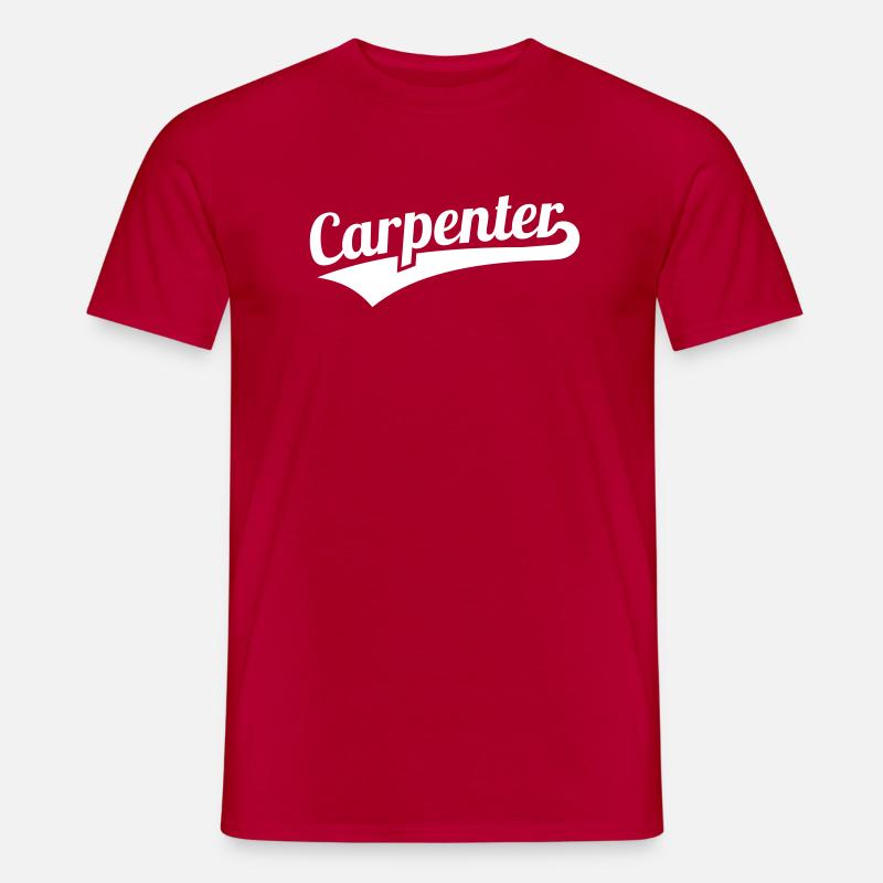 Zimmermann - Männer T-Shirt - Rot