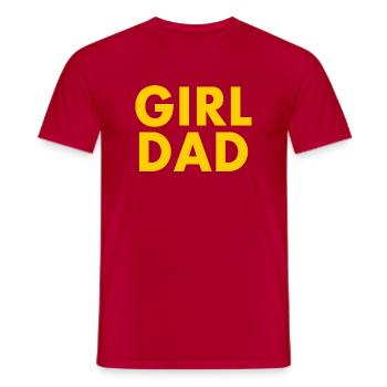 Girl dad - Männer T-Shirt - Rot - Vorne - AI Model Male 178 dark (178cm)