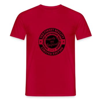 propriete de ma copine - T-shirt homme - rouge - Devant - AI Model Male 178 dark (178cm)