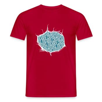 Beach Holiday Santa Birthday Present Funny Gym - Men's T-Shirt - red - Front - AI Model Male 178 dark (178cm)