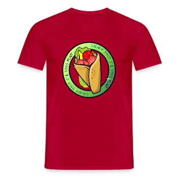 salade tout - T-shirt homme - rouge - Devant - AI Model Male 178 dark (178cm)