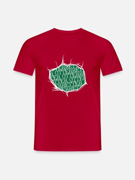 tier crossing freund vegetarier gewaltlosigkeit - Männer T-Shirt - Rot