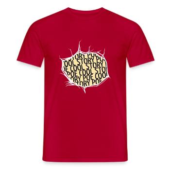 Book Keeper Book Connoisseur Books Lover Readers - Men's T-Shirt - red - Front - AI Model Male 178 dark (178cm)