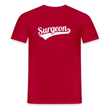 Surgeon - Men's T-Shirt - red - Front - AI Model Male 178 dark (178cm)