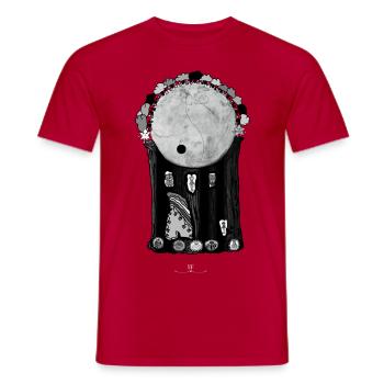 Magisches Tor Arbor- Die Hüter von Orbis - Männer T-Shirt - Rot - Vorne - AI Model Male 178 dark (178cm)