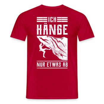 Ich hänge nur etwas ab - Männer T-Shirt - Rot - Vorne - AI Model Male 178 dark (178cm)