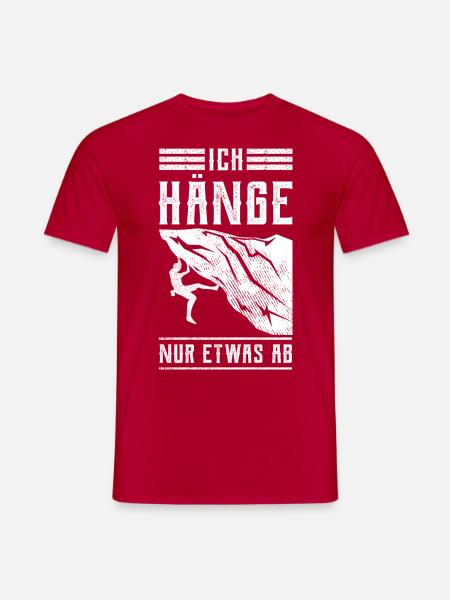 Ich hänge nur etwas ab - Männer T-Shirt - Rot