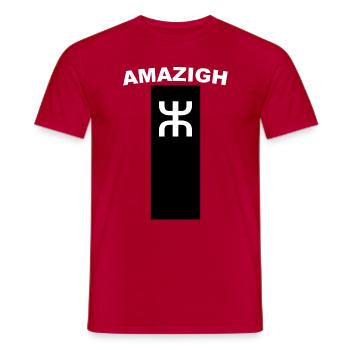 Amazigh, Amazigh, Imazighen, Berber, Morocco, Algeria, Rif Kabyle - Men's T-Shirt - red - Front - AI Model Male 178 dark (178cm)