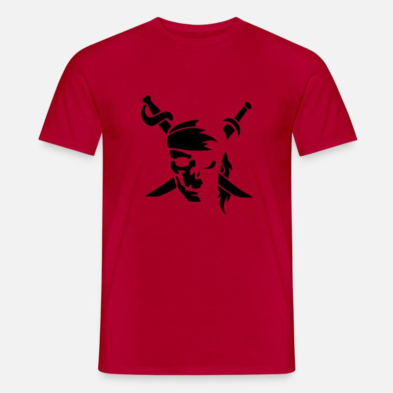 Pirate - Männer T-Shirt - Rot