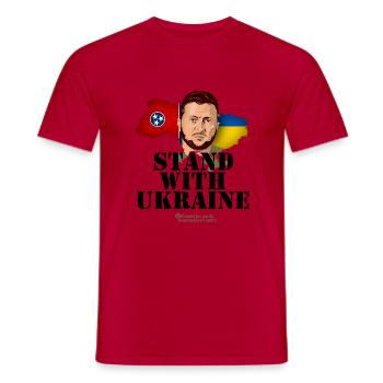 Ukraine Tennessee - Männer T-Shirt - Rot - Vorne - AI Model Male 178 dark (178cm)