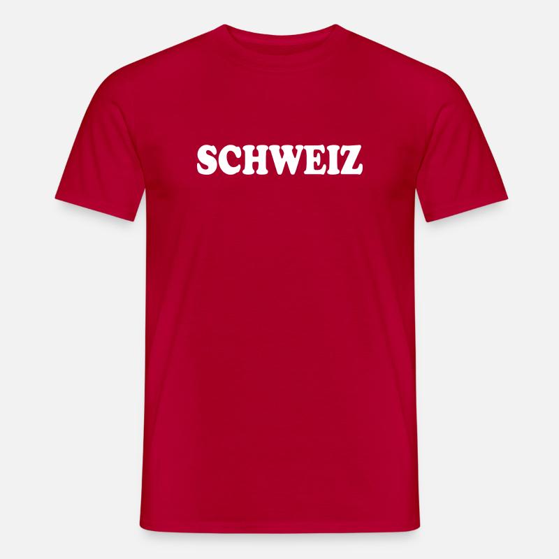 Schweiz - Männer T-Shirt - Rot