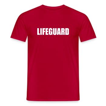 lifeguard - T-shirt homme - rouge - Devant - AI Model Male 178 dark (178cm)