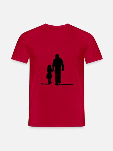 Father Daughter Cohesion - Men's T-Shirt - red