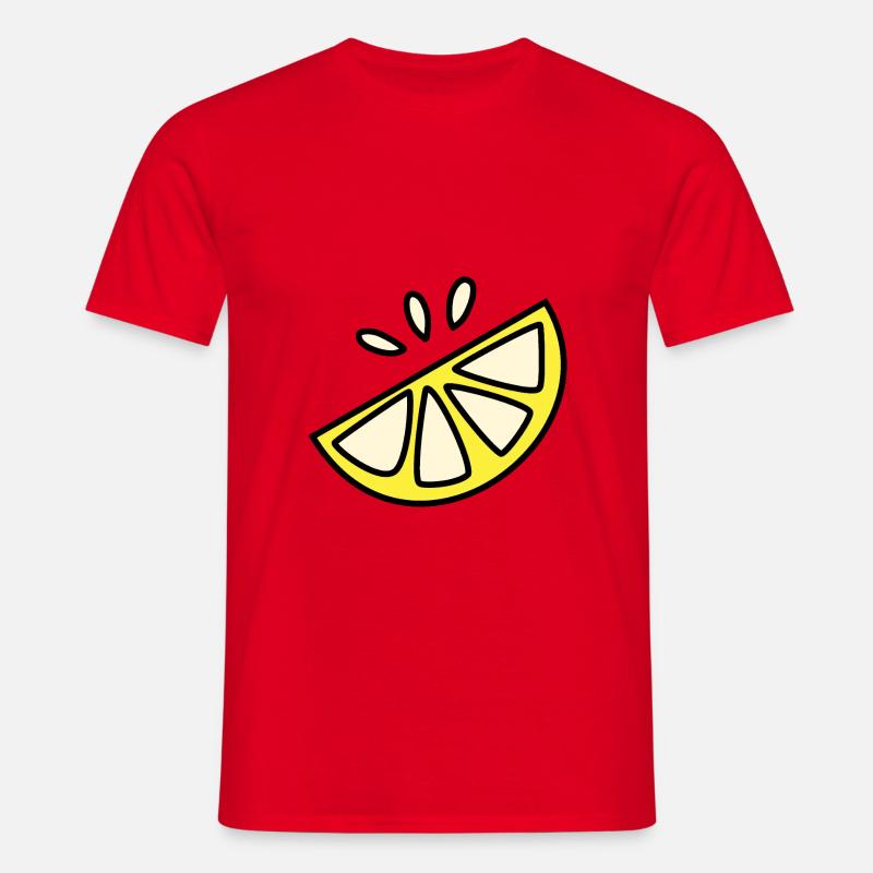 Zitrone Sauer Spritzig - Männer T-Shirt - Rot