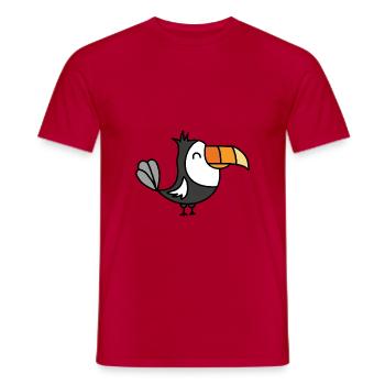 Tukan Vogel Caraïbes - T-shirt homme - rouge - Devant - AI Model Male 178 dark (178cm)