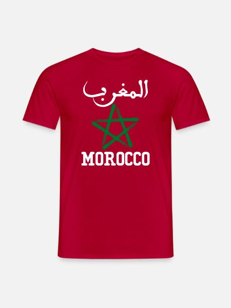 Marokko AlMaghrib Maghreb - Männer T-Shirt - Rot