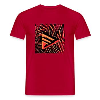 3D Art Surréaliste Cool - T-shirt homme - rouge - Devant - AI Model Male 178 dark (178cm)