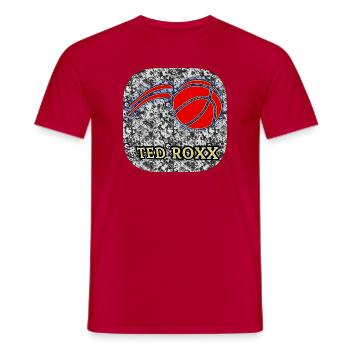 TED ROXX - Club WoW - Männer T-Shirt - Rot - Vorne - AI Model Male 178 dark (178cm)