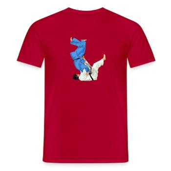 Judo - Men's T-Shirt - red - Front - AI Model Male 178 dark (178cm)