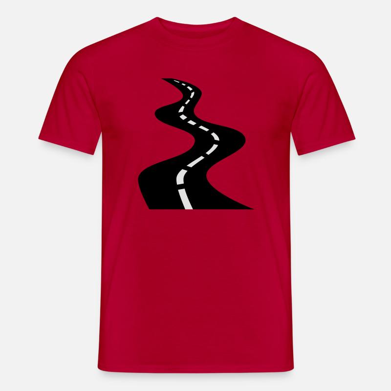 Straße - Männer T-Shirt - Rot