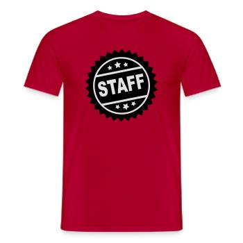 2541614 115912348 staff - T-shirt homme - rouge - Devant - AI Model Male 178 dark (178cm)