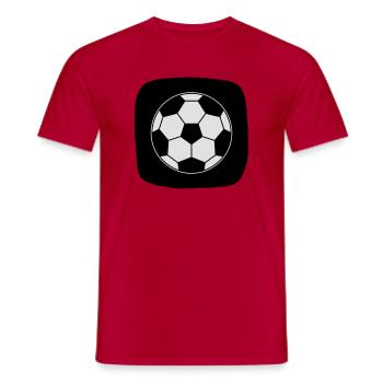 Icône Football Ball Sport Ballon de sport - T-shirt homme - rouge - Devant - AI Model Male 178 dark (178cm)