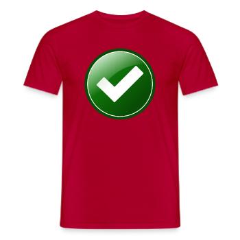 approved - T-shirt homme - rouge - Devant - AI Model Male 178 dark (178cm)