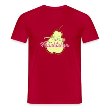Fruit Fruit Gift Idea Fruits Fun Sayings Fruit - Men's T-Shirt - red - Front - AI Model Male 178 dark (178cm)