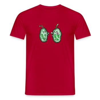 science - Men's T-Shirt - red - Front - AI Model Male 178 dark (178cm)