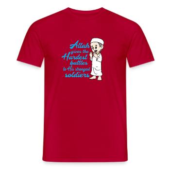 Muslim Islam - Männer T-Shirt - Rot - Vorne - AI Model Male 178 dark (178cm)