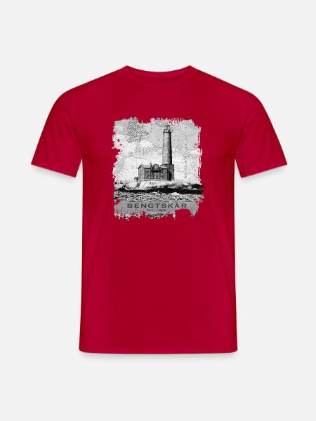Leuchtturm Bengtskär - Textilien und Geschenkartikel - Männer T-Shirt - Rot
