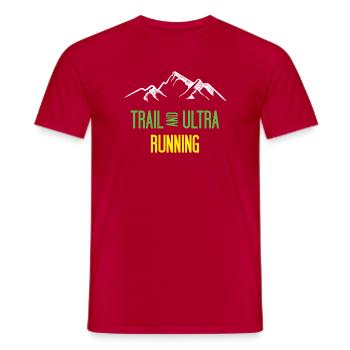 Trail Running et Ultra Running - T-shirt homme - rouge - Devant - AI Model Male 178 dark (178cm)