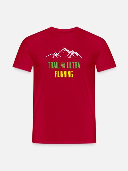 Trail Running und Ultra Running - Männer T-Shirt - Rot