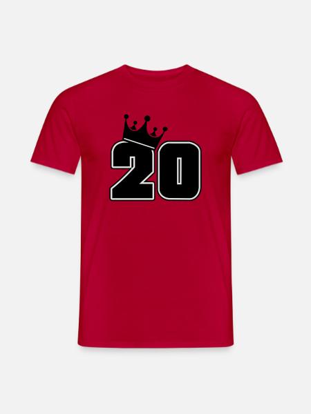20 - Männer T-Shirt - Rot