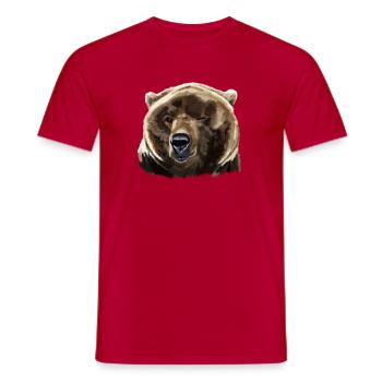 ours - T-shirt homme - rouge - Devant - AI Model Male 178 dark (178cm)