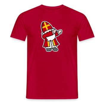 Sinterklaas Saint / Nicholas Dab Dabbing Sint Piet - Männer T-Shirt - Rot - Vorne - AI Model Male 178 dark (178cm)