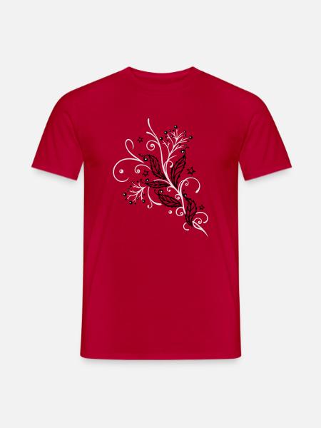 Stechpalme, Ilix, mit Beeren. Weihnachten, Advent. - Männer T-Shirt - Rot