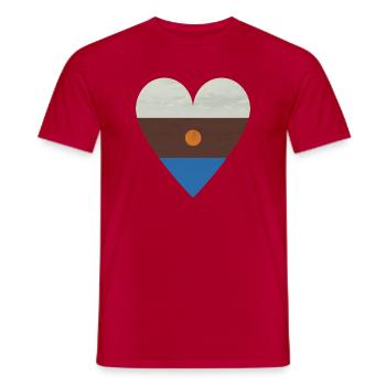 4 Elemente - Männer T-Shirt - Rot - Vorne - AI Model Male 178 dark (178cm)