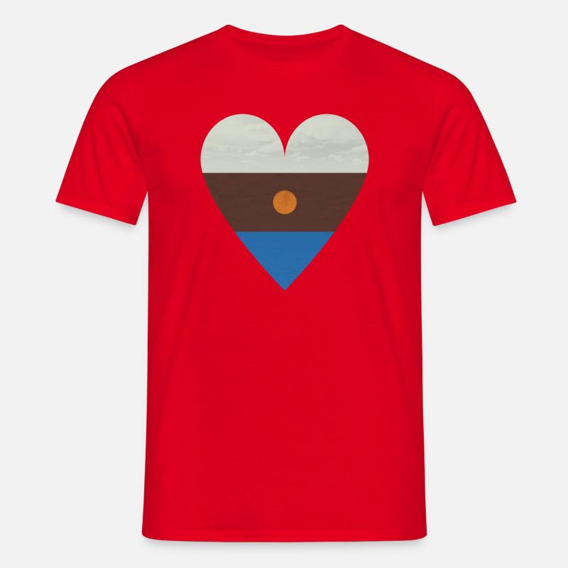 4 Elemente - Männer T-Shirt - Rot