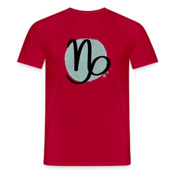 Sternzeichen Steinbock - Männer T-Shirt - Rot - Vorne - AI Model Male 178 dark (178cm)