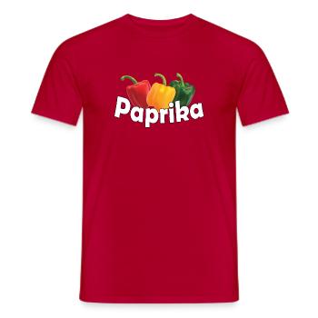 Paprika - T-shirt homme - rouge - Devant - AI Model Male 178 dark (178cm)