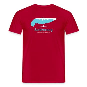 Spiekeroog | Design map - Men's T-Shirt - red - Front - AI Model Male 178 dark (178cm)