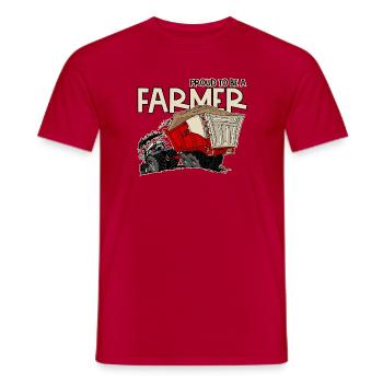 0954 Stolz, Bauer zu sein - Männer T-Shirt - Rot - Vorne - AI Model Male 178 dark (178cm)