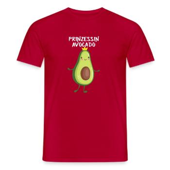 Prinzessin Avocado - Kinder Geschenk - Männer T-Shirt - Rot - Vorne - AI Model Male 178 dark (178cm)